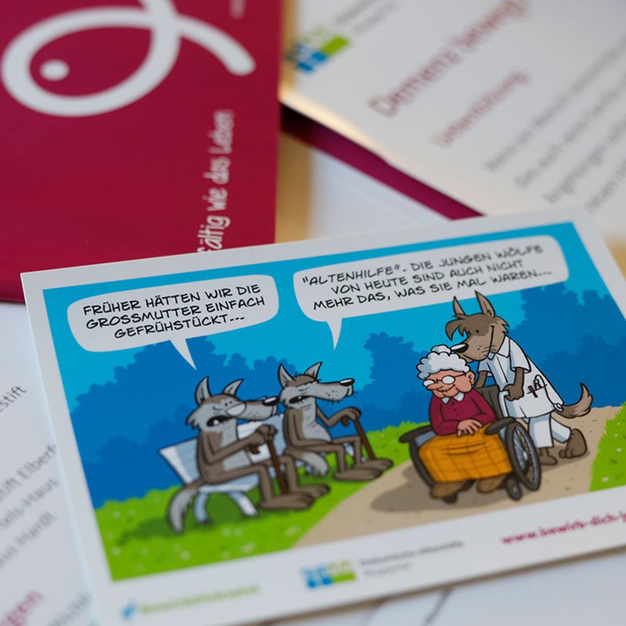 Postkarten-Aktions für das Karriereportal der Diakonischen Altenhilfe Wuppertal